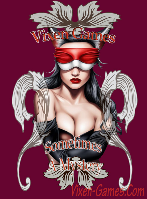 sometimes a mystery blindfold vixen hotwife artwork for T-shirt design 