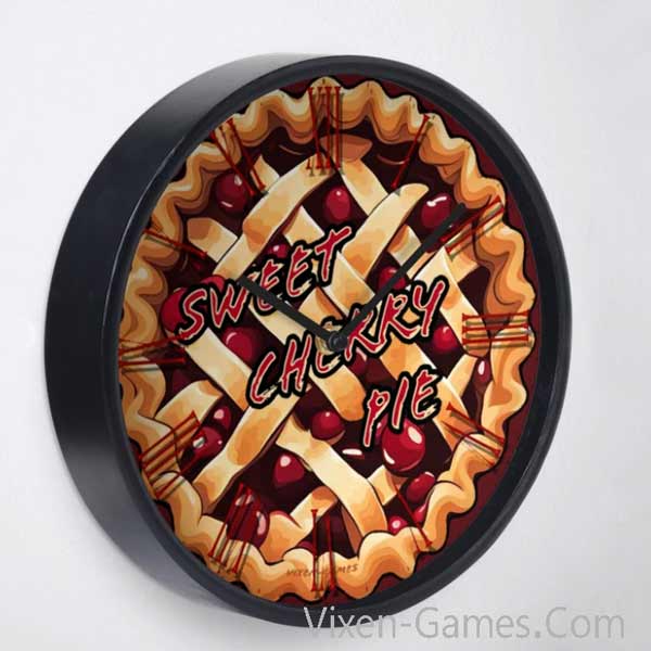 sweet cherry pie clock