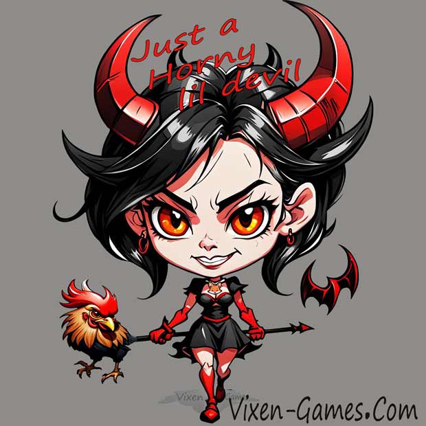 Just a horny lil devil t-shirt for horny lil' devils