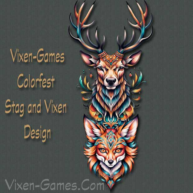 Colorfest Stag and Vixen Design for vixen stag lifestyle dynamics couples 