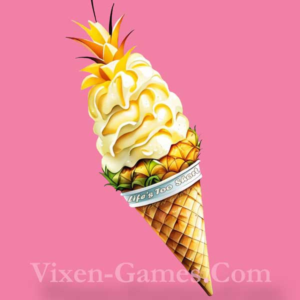 Life's too short for just Vanilla Pineapple Ice-cream Swingers Lifestyle T-shirt design. 