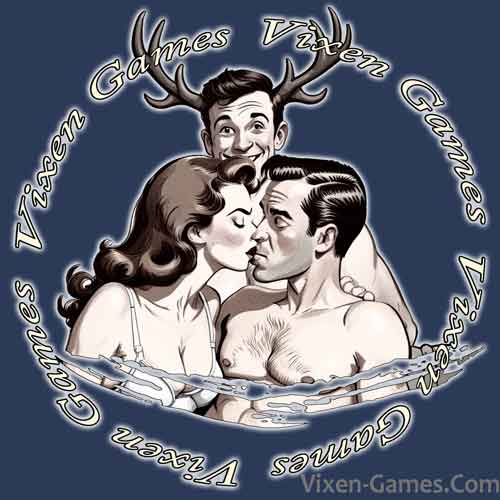 showing off with wife sharing in the vixen and stag hotwife lifestyle shirt design from vixen games 