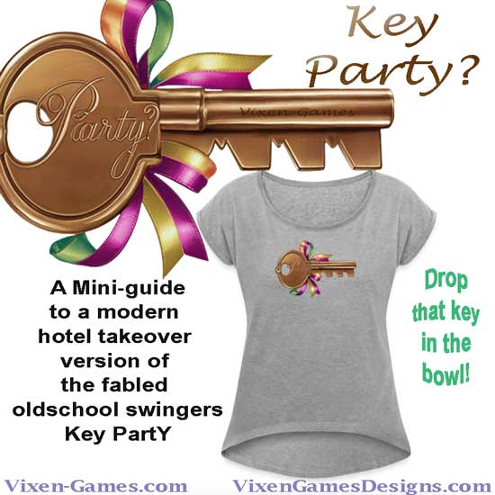 Organizing a Hotel Key Party and Key party shirt for swingers