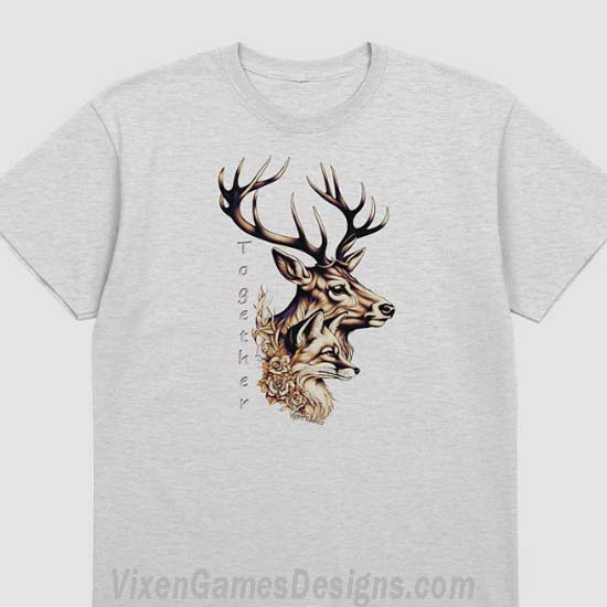 Together Vixen and Stag Basic Heavyweight T-shirt